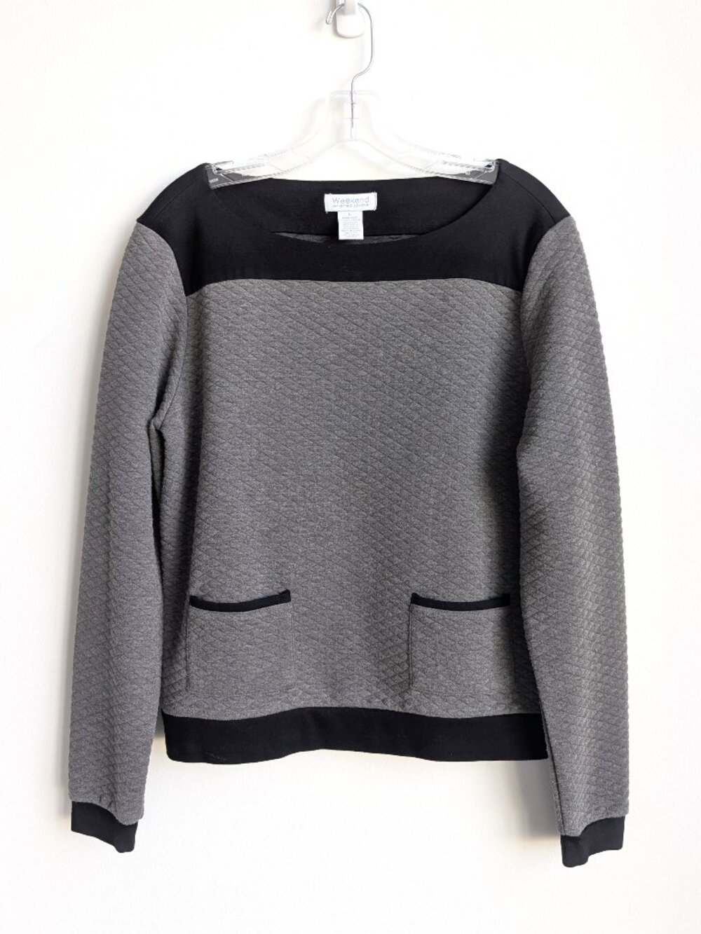 WEEKEND ANDREA JOVINE Quilted Colourblock Pullover | Large